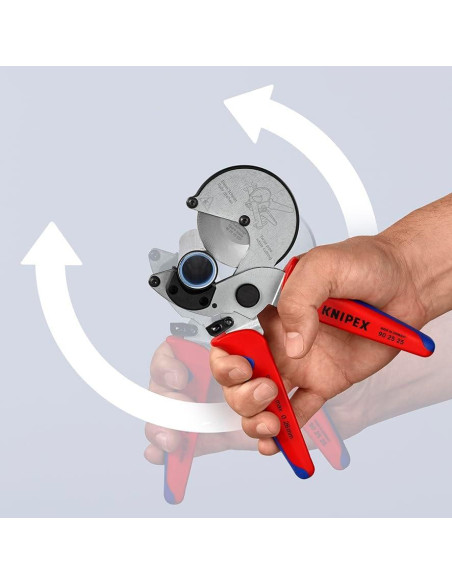 Cortadora de Tubos KNIPEX 90 25 25 para Plásticos y Aluminio
