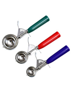 Juego de cucharas para helado Longluosi 3 tamaños acero inoxidable