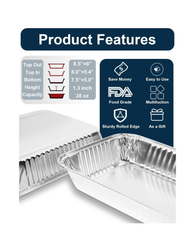 Bandejas de Goteo Desechables Matchwaves para Grill Weber 20 Pcs