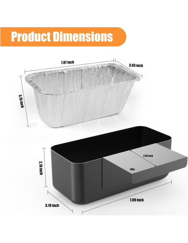 Taza de Grasa Barbqtime para Plancha Blackstone 28/36"