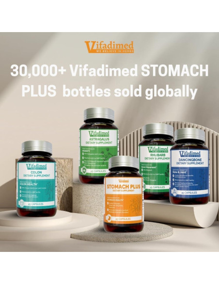 Suplemento Herbal Estomacal Vifadimed Stomach Plus 45 Cápsulas