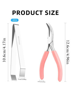Kit de Pinzas para Espinas de Pescado Notoke - Acero Inoxidable (2 PZS) 2