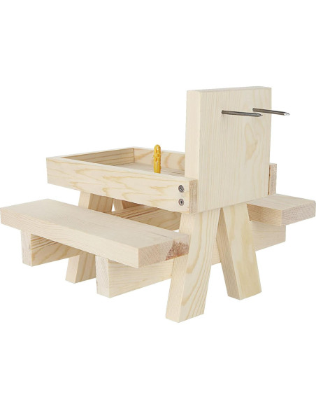 Comedero para Ardillas SENENQU con Paraguas y Soporte para Mazorcas