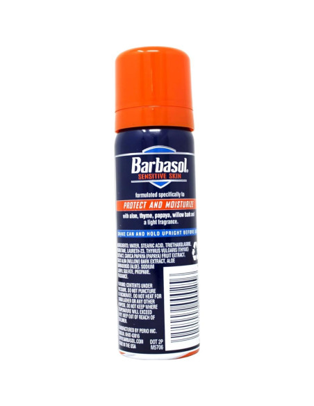 Crema de Afeitar Barbasol Piel Sensible 56.7g - Paquete de 36