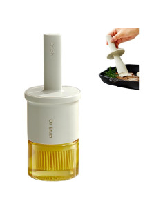 Dispensador de Aceite de Vidrio RFetomax con Cepillo Silicona