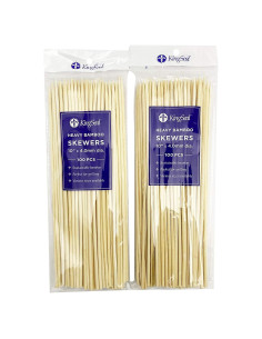 Pinchos de Bambú KingSeal Pesado 25.4 cm - 200 Unidades