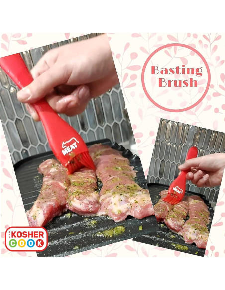 Brocha de Silicona Roja The Kosher Cook - Utensilio de Cocina