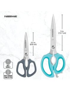 Tijeras de Cocina 4 en 1 Farberware Comfort Grip - 2 Piezas 2