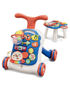 Andador 3 en 1 QDRAGON Azul para Bebés 12-18 Meses