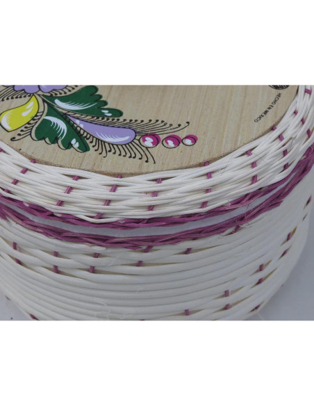 Cesta para Tortillas Mexicana Leos Imports - Paja y Espuma 20cm