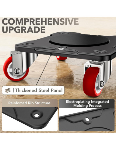 Carretilla de Muebles WOUOW con Elevador y Ruedas 499 kg