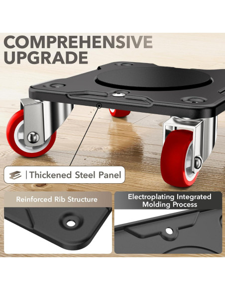 Carretilla de Muebles WOUOW con Elevador y Ruedas 499 kg