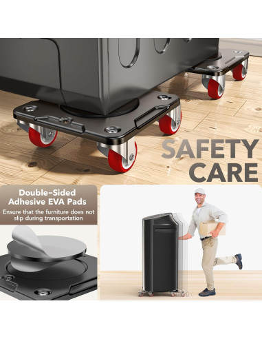 Carretilla de Muebles WOUOW con Elevador y Ruedas 499 kg