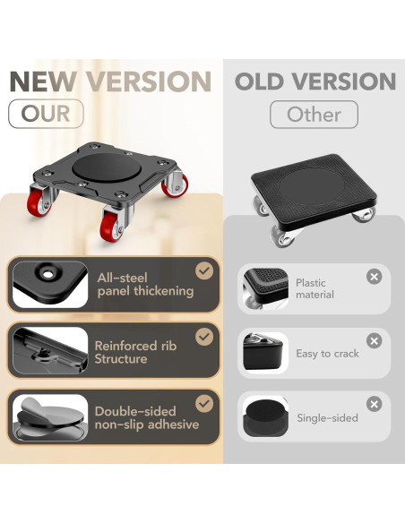 Carretilla de Muebles WOUOW con Elevador y Ruedas 499 kg