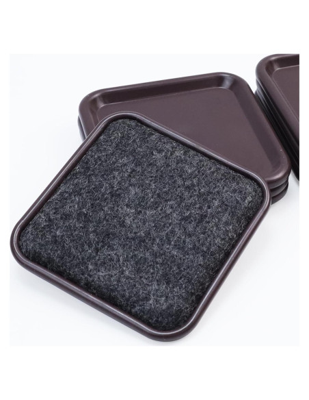 Deslizadores de Muebles Geesatis 8 Pcs 7.87x7.87cm Reutilizables