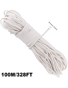 Cuerda de Algodón Natural 100m 0.635cm para Manualidades 2