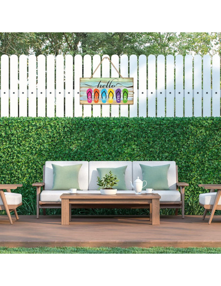 Señal de Madera Tatuo Hola Verano 30x15 cm Decoración