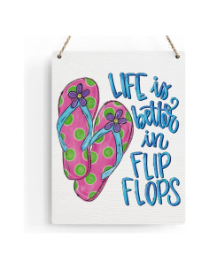 Letrero de Pared BELLOWDEER 25.4x20.3 cm Decoración Verano