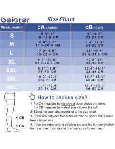 Calcetines de Compresión Beister 20-30 mmHg 4X Grande Beige 2