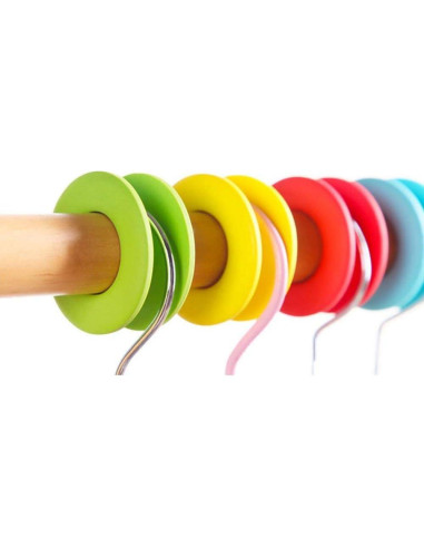 Ganchos de Percha de Silicona Antideslizantes Esowemsn - 6 Piezas