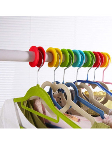 Ganchos de Percha de Silicona Antideslizantes Esowemsn - 6 Piezas