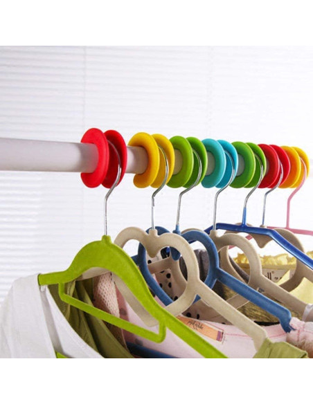 Ganchos de Percha de Silicona Antideslizantes Esowemsn - 6 Piezas