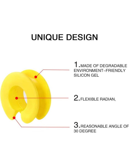 Ganchos de Percha de Silicona Antideslizantes Esowemsn - 6 Piezas