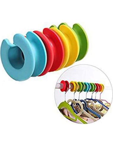 Ganchos de Percha de Silicona Antideslizantes Esowemsn - 6 Piezas