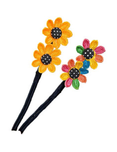 Hacedor de Moño de Flores VASANA - 2 Piezas Amarillo 2