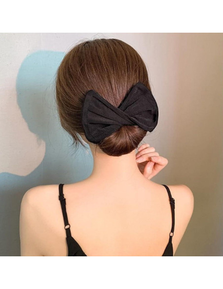 Juego de 3 Fabricantes de Moño de Cabello IRITEC - Negro, Blanco, Rojo