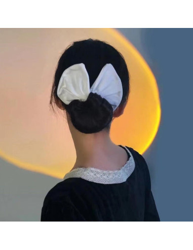 Juego de 3 Fabricantes de Moño de Cabello IRITEC - Negro, Blanco, Rojo