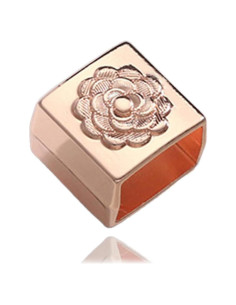 Clips de Bufanda Vintage para Mujeres - Dorado Rosa - 15.5x15mm