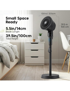 Ventilador de Pedestal IRIS USA 40W con Control Remoto 14 cm 2