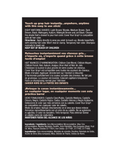 Tinte Toque Rápido Cubrir Tu Cabello Gris - Negro 1 Cuenta 2