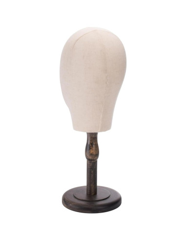 Cabeza de Maniquí Peohud 21" Lienzo con Soporte Madera