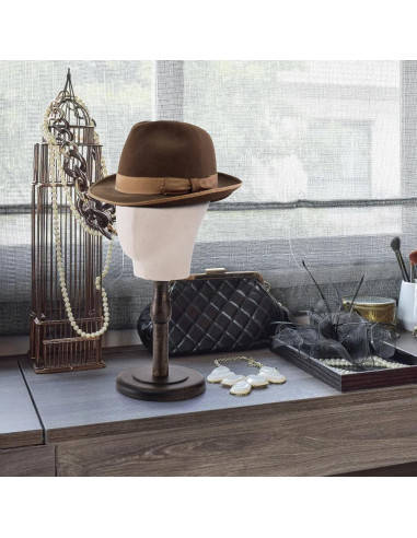 Cabeza de Maniquí Peohud 21" Lienzo con Soporte Madera