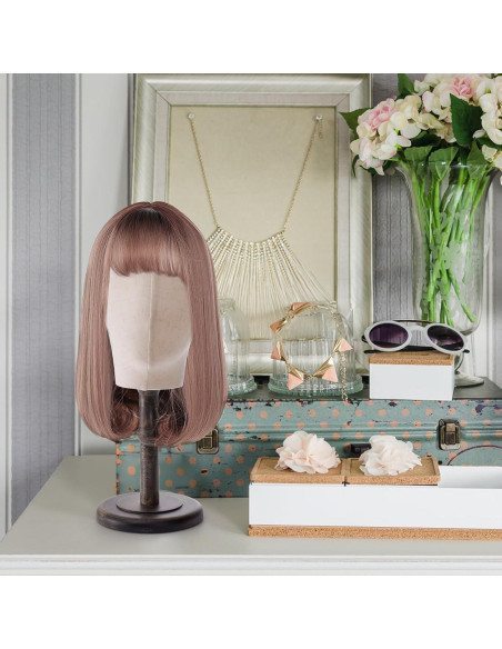 Cabeza de Maniquí Peohud 21" Lienzo con Soporte Madera