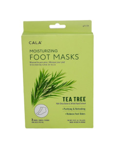 Mascarilla Hidratante para Pies CALA Árbol del Té - 3 Pares