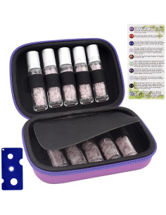 Botellas de Rodillo de Aceite Esencial 10ml Fengshuisale con Estuche 2