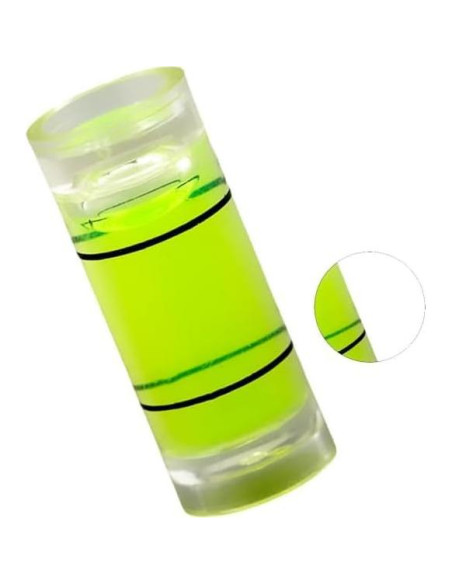 10 Niveles de Burbuja Cilíndricos Hegebeck 8x20mm PMMA