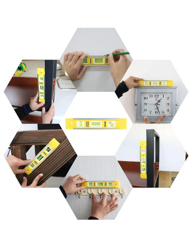 10 Niveles de Burbuja Cilíndricos Hegebeck 8x20mm PMMA