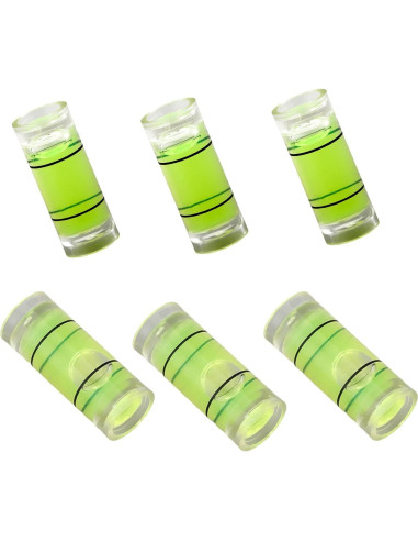 10 Niveles de Burbuja Cilíndricos Hegebeck 8x20mm PMMA