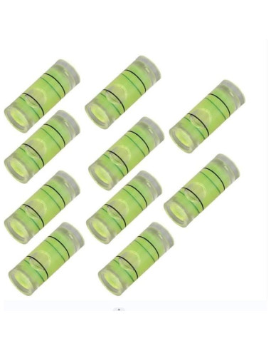 10 Niveles de Burbuja Cilíndricos Hegebeck 8x20mm PMMA