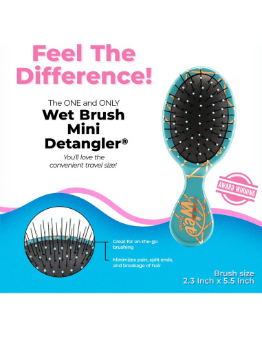 Cepillo Desenredante Mini Wet Brush Squirt Océano - Cerda IntelliFlex