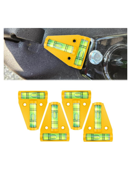 Niveladores Magnéticos para RV Lecctso - 4 Piezas, Amarillo