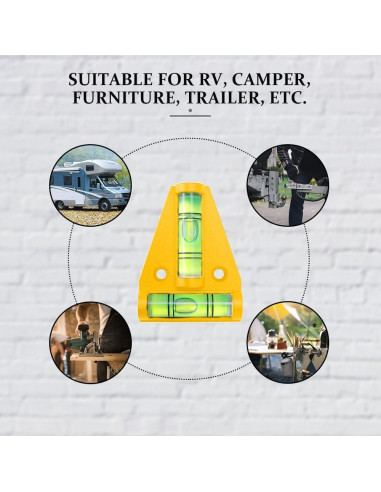 Niveladores Magnéticos para RV Lecctso - 4 Piezas, Amarillo