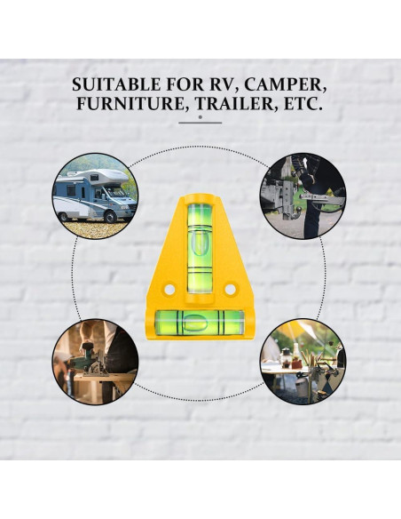 Niveladores Magnéticos para RV Lecctso - 4 Piezas, Amarillo