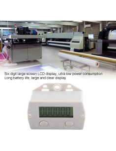 Contador Electrónico LUCKDANO 6 Dígitos Pantalla LCD 2