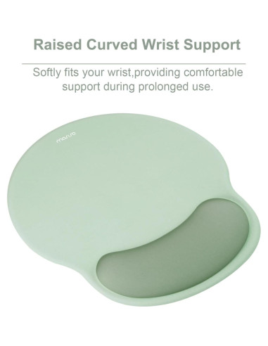 Almohadilla Ergonómica para Mouse MOSISO Verde Antiguo 24.5x22cm
