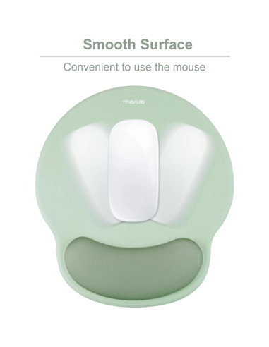Almohadilla Ergonómica para Mouse MOSISO Verde Antiguo 24.5x22cm
